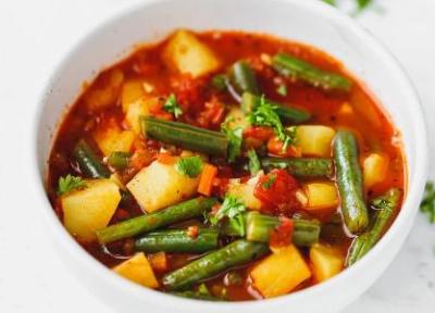 طرز تهیه خوراک لوبیا گیاهی خوشمزه و سالم در خانه